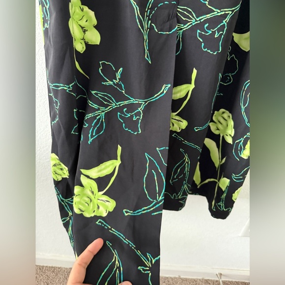 Studio 1 Women's Black Floral Maxi Dress 14 Petite Spring Vintage - Picture 10 of 14